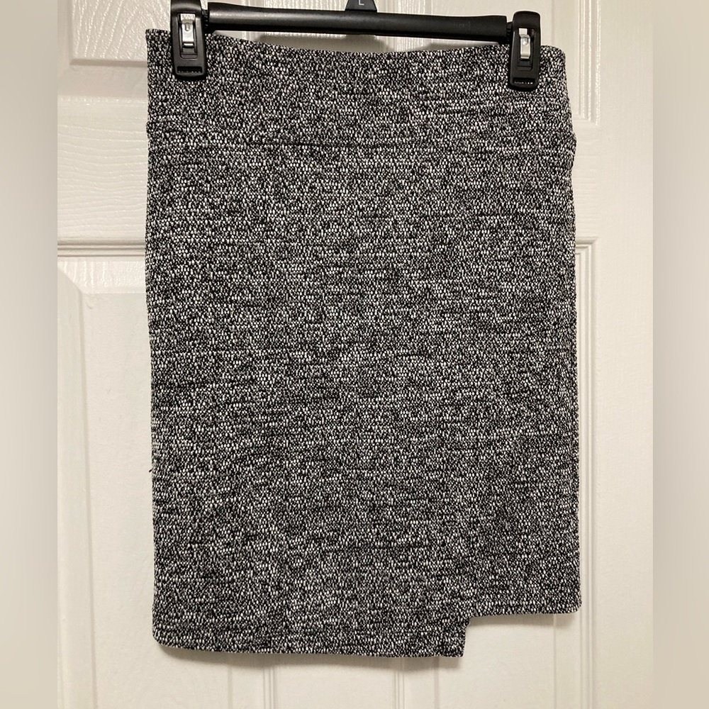*Loft Petite Black & White Marled Textured Women's Pencil Skirt #IR